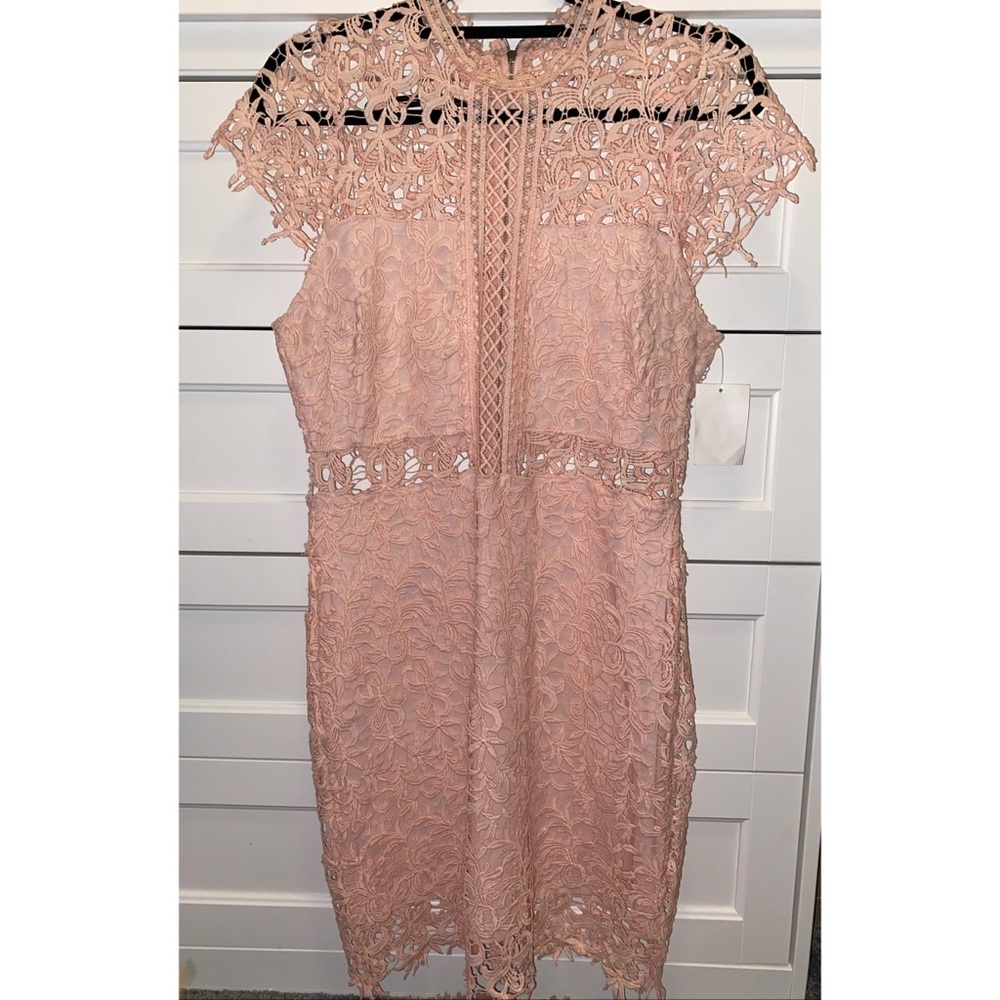Pastel pink Lace Dress
